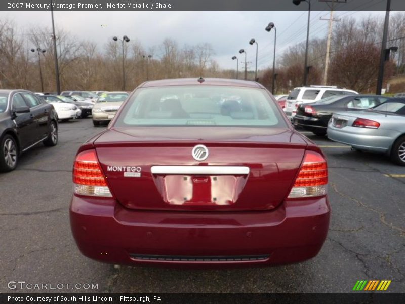 Merlot Metallic / Shale 2007 Mercury Montego Premier