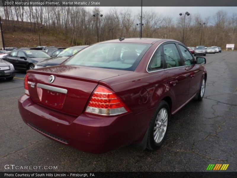 Merlot Metallic / Shale 2007 Mercury Montego Premier