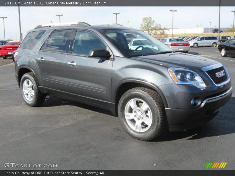 Cyber Gray Metallic / Light Titanium 2011 GMC Acadia SLE