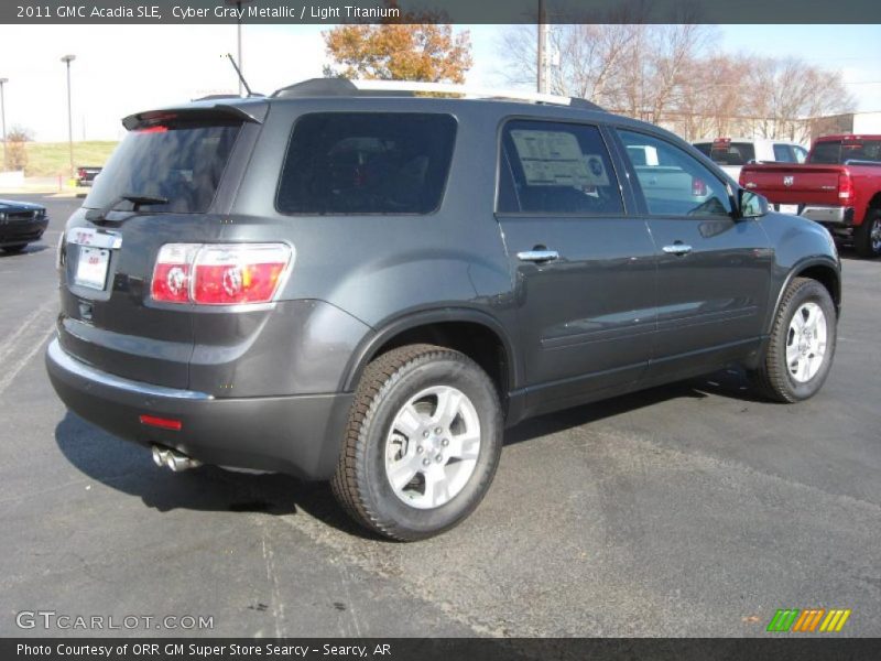 Cyber Gray Metallic / Light Titanium 2011 GMC Acadia SLE