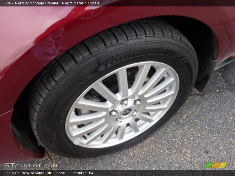 Merlot Metallic / Shale 2007 Mercury Montego Premier