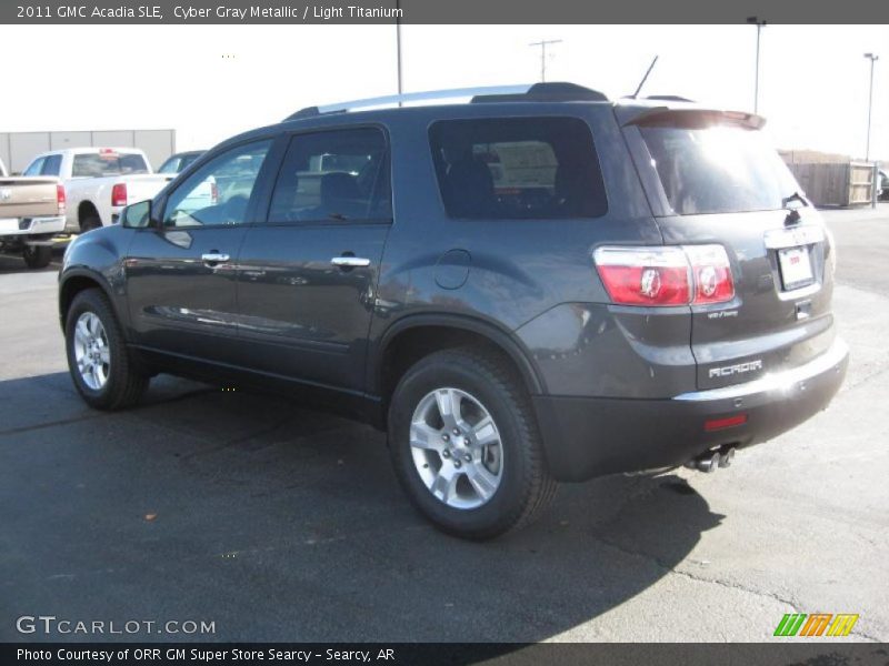 Cyber Gray Metallic / Light Titanium 2011 GMC Acadia SLE