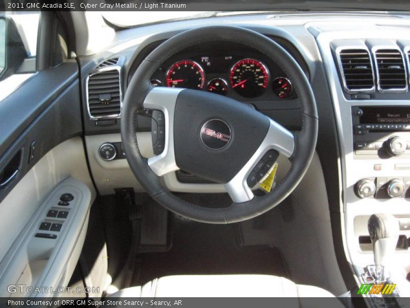 Cyber Gray Metallic / Light Titanium 2011 GMC Acadia SLE