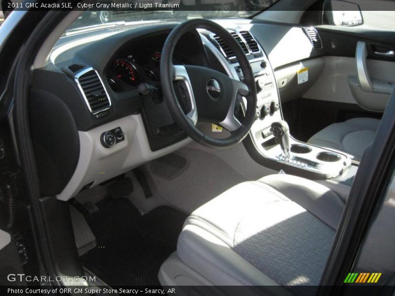 Cyber Gray Metallic / Light Titanium 2011 GMC Acadia SLE