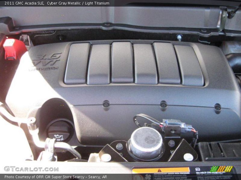 Cyber Gray Metallic / Light Titanium 2011 GMC Acadia SLE