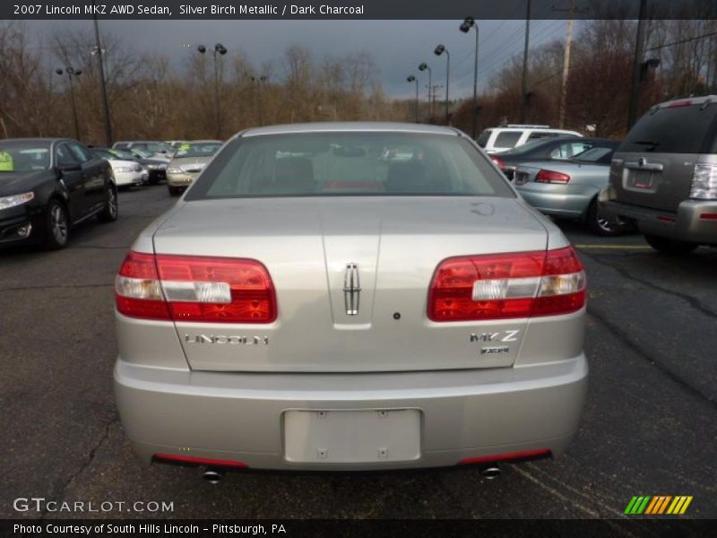 Silver Birch Metallic / Dark Charcoal 2007 Lincoln MKZ AWD Sedan