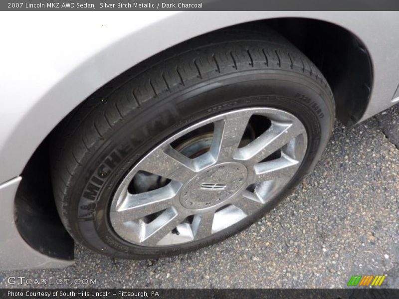 Silver Birch Metallic / Dark Charcoal 2007 Lincoln MKZ AWD Sedan