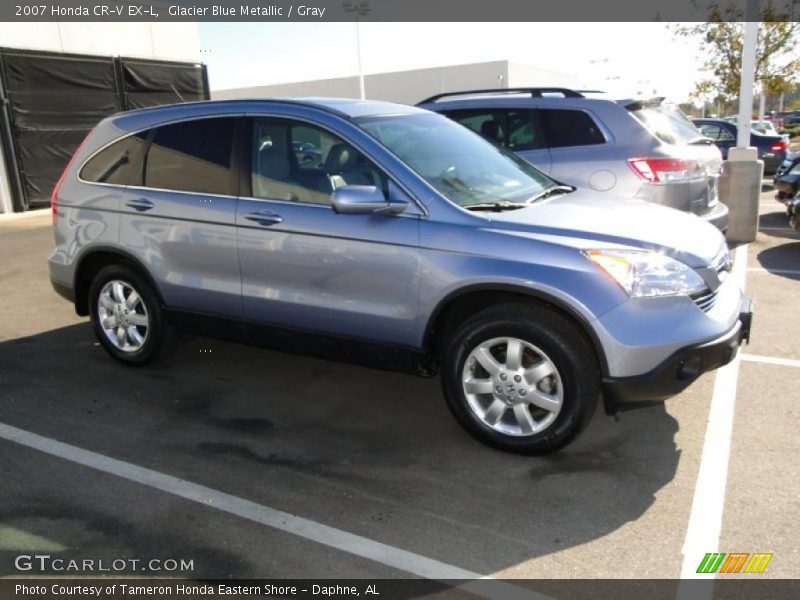 Glacier Blue Metallic / Gray 2007 Honda CR-V EX-L