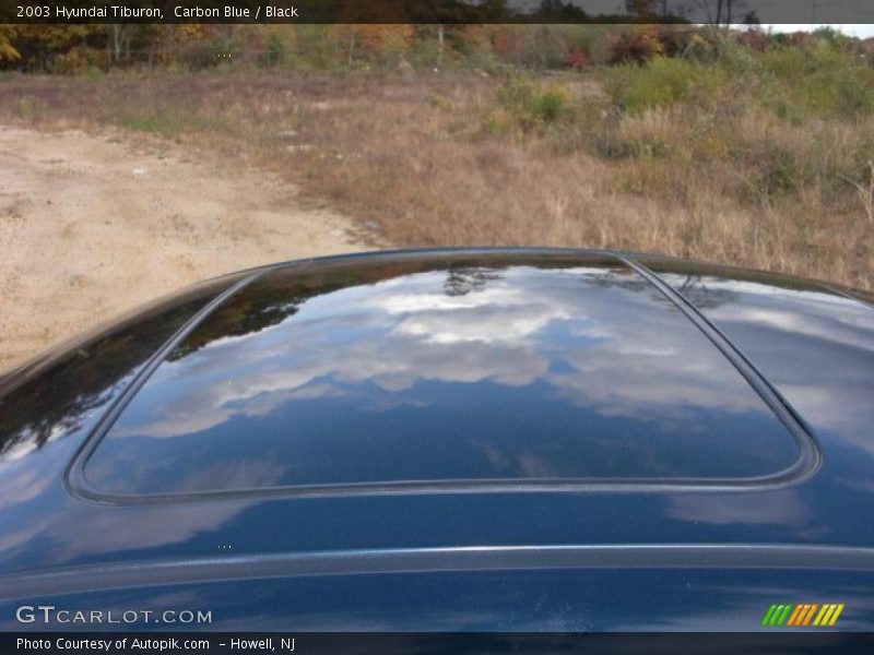 Carbon Blue / Black 2003 Hyundai Tiburon