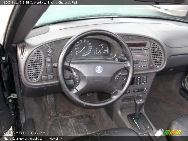  2003 9-3 SE Convertible Charcoal/Red Interior