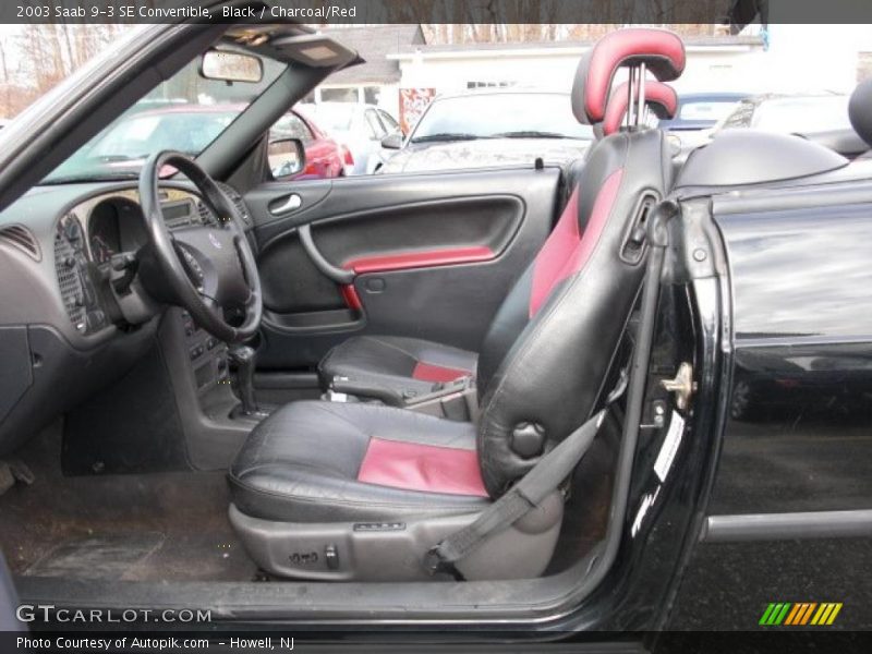  2003 9-3 SE Convertible Charcoal/Red Interior