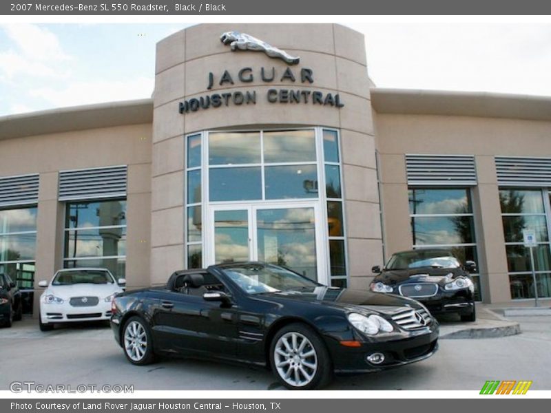 Black / Black 2007 Mercedes-Benz SL 550 Roadster