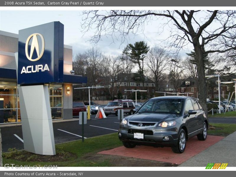 Carbon Gray Pearl / Quartz Gray 2008 Acura TSX Sedan