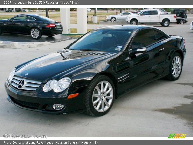 Black / Black 2007 Mercedes-Benz SL 550 Roadster