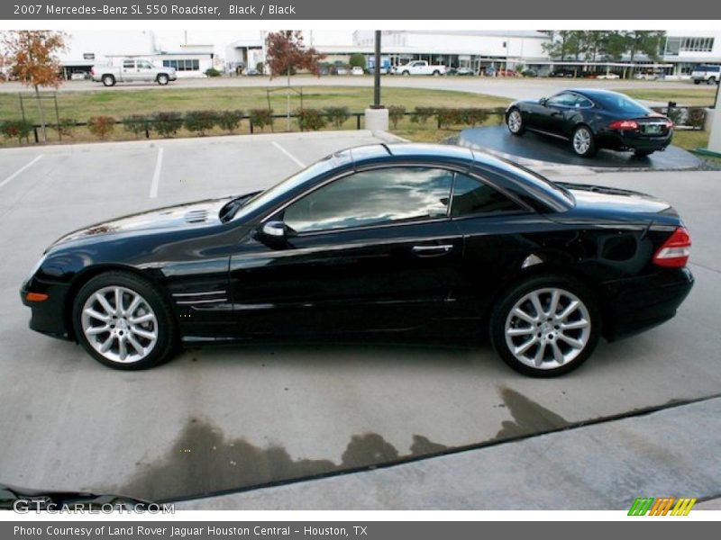 Black / Black 2007 Mercedes-Benz SL 550 Roadster