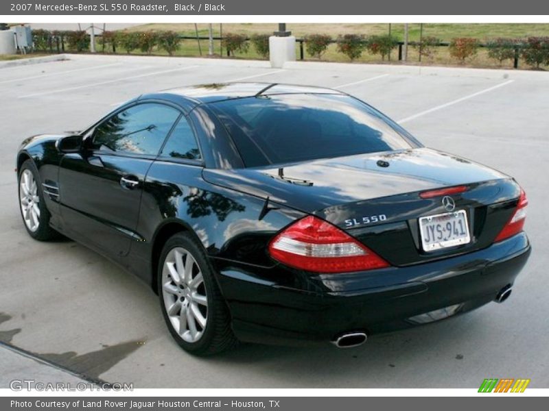 Black / Black 2007 Mercedes-Benz SL 550 Roadster