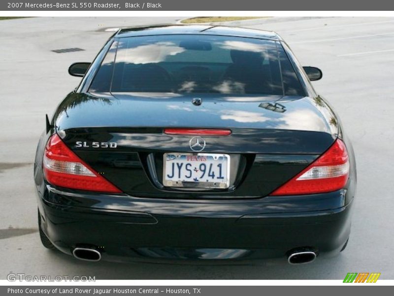 Black / Black 2007 Mercedes-Benz SL 550 Roadster
