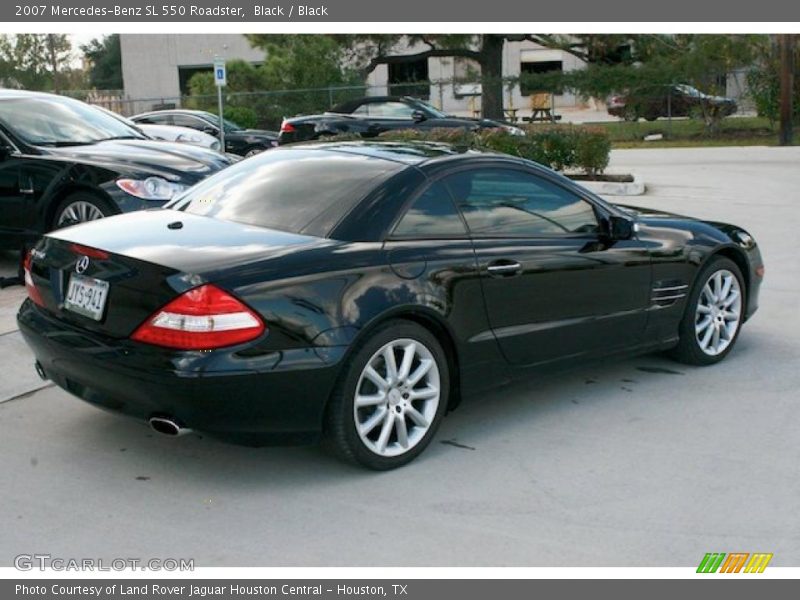 Black / Black 2007 Mercedes-Benz SL 550 Roadster