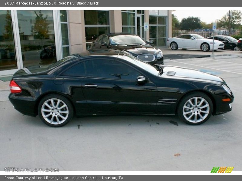 Black / Black 2007 Mercedes-Benz SL 550 Roadster
