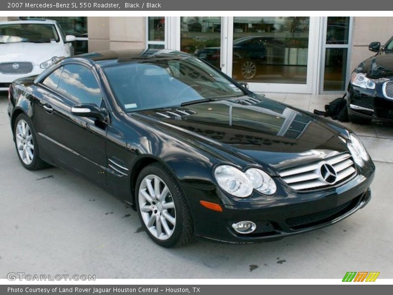 Black / Black 2007 Mercedes-Benz SL 550 Roadster