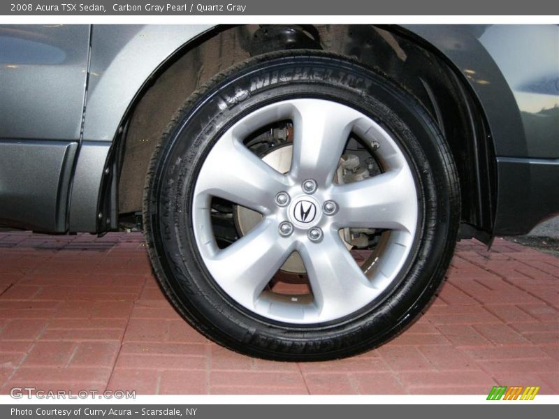 Carbon Gray Pearl / Quartz Gray 2008 Acura TSX Sedan
