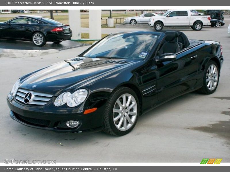 Black / Black 2007 Mercedes-Benz SL 550 Roadster