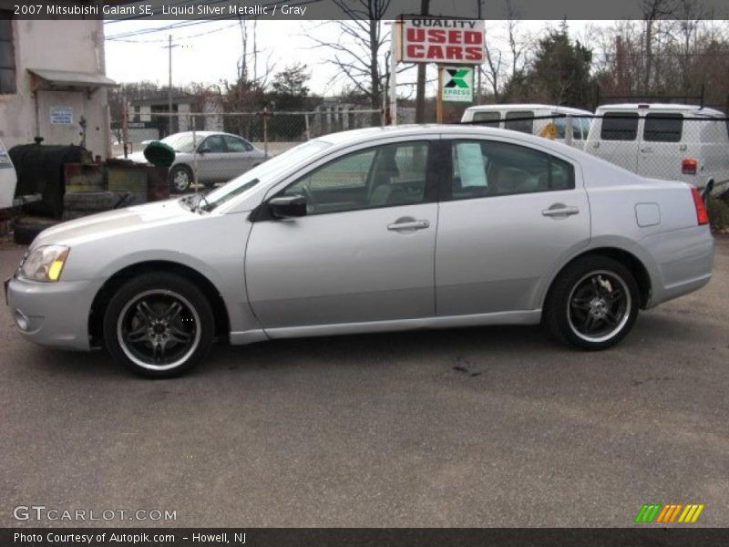 Liquid Silver Metallic / Gray 2007 Mitsubishi Galant SE