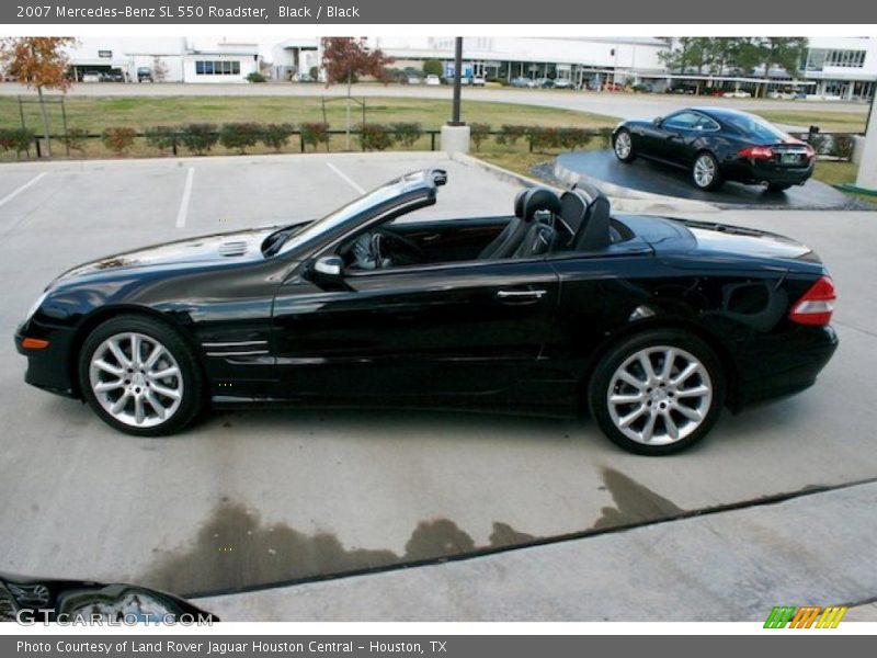 Black / Black 2007 Mercedes-Benz SL 550 Roadster