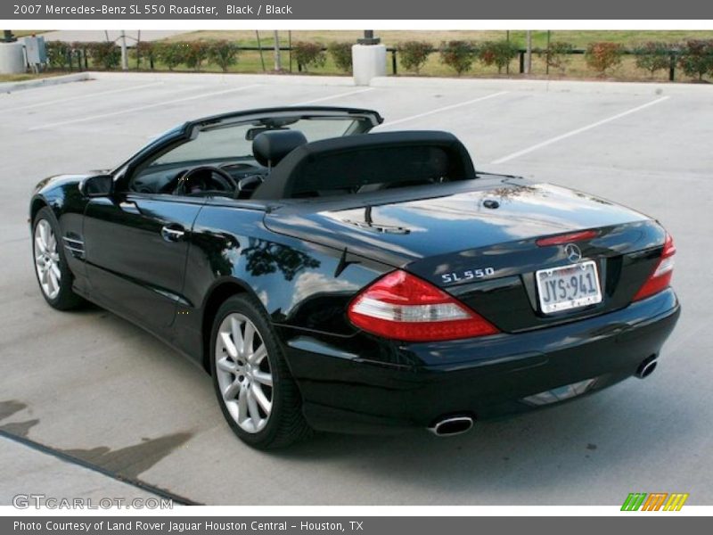 Black / Black 2007 Mercedes-Benz SL 550 Roadster