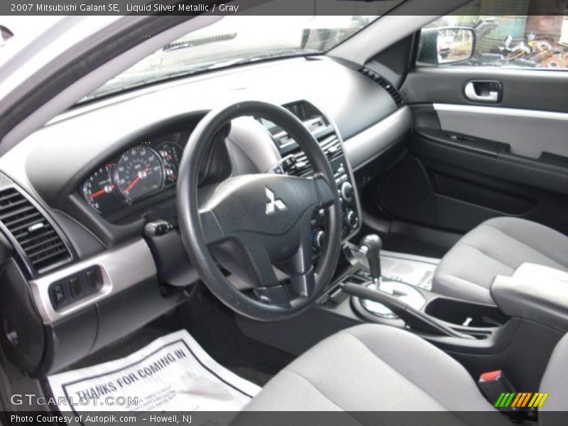 Liquid Silver Metallic / Gray 2007 Mitsubishi Galant SE