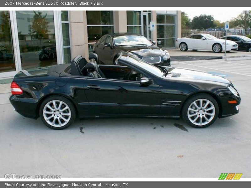 Black / Black 2007 Mercedes-Benz SL 550 Roadster