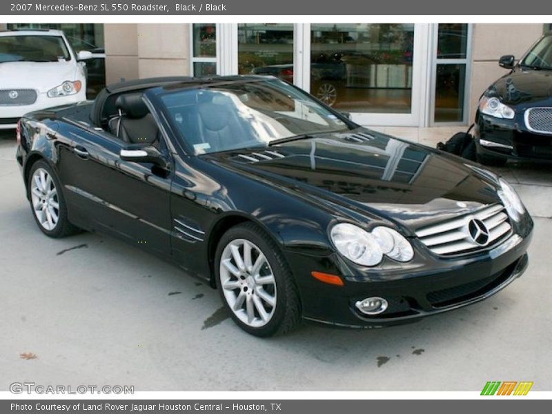 Black / Black 2007 Mercedes-Benz SL 550 Roadster