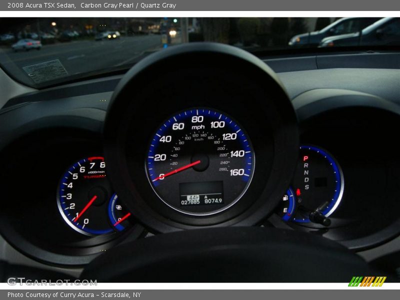 Carbon Gray Pearl / Quartz Gray 2008 Acura TSX Sedan