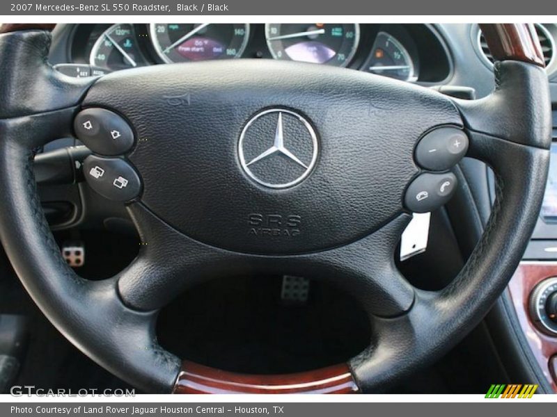 Black / Black 2007 Mercedes-Benz SL 550 Roadster