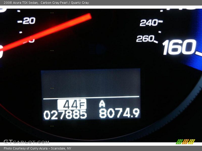 Carbon Gray Pearl / Quartz Gray 2008 Acura TSX Sedan