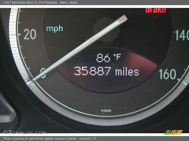 Black / Black 2007 Mercedes-Benz SL 550 Roadster