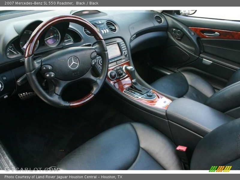 Black / Black 2007 Mercedes-Benz SL 550 Roadster