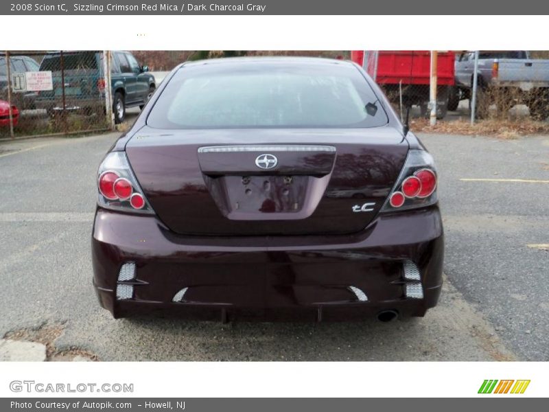 Sizzling Crimson Red Mica / Dark Charcoal Gray 2008 Scion tC