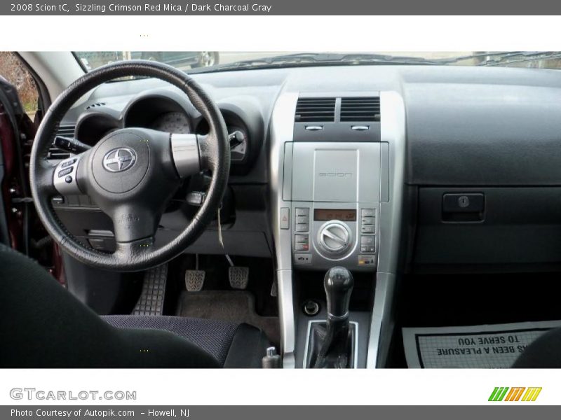 Sizzling Crimson Red Mica / Dark Charcoal Gray 2008 Scion tC