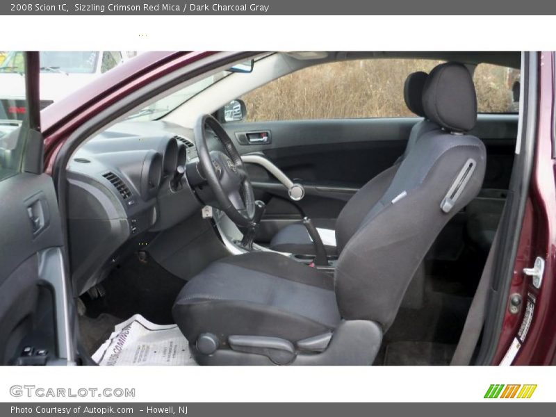 Sizzling Crimson Red Mica / Dark Charcoal Gray 2008 Scion tC