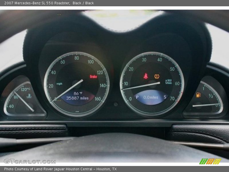 Black / Black 2007 Mercedes-Benz SL 550 Roadster