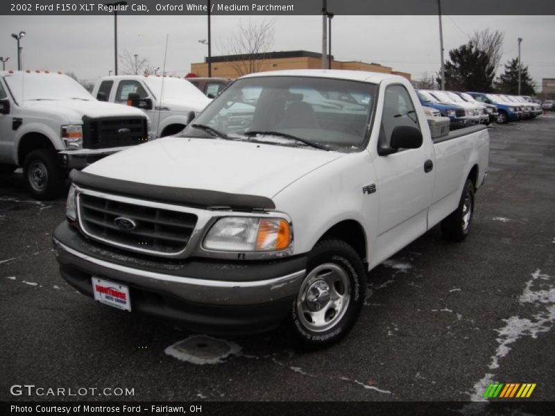 Oxford White / Medium Parchment 2002 Ford F150 XLT Regular Cab