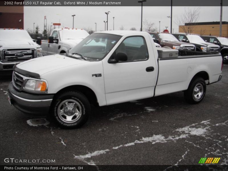 Oxford White / Medium Parchment 2002 Ford F150 XLT Regular Cab