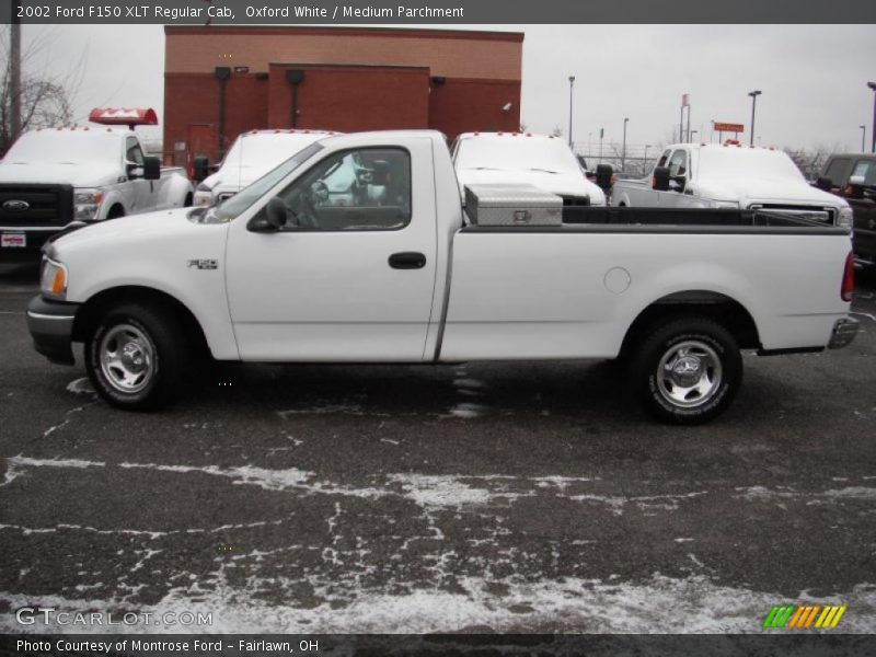 Oxford White / Medium Parchment 2002 Ford F150 XLT Regular Cab