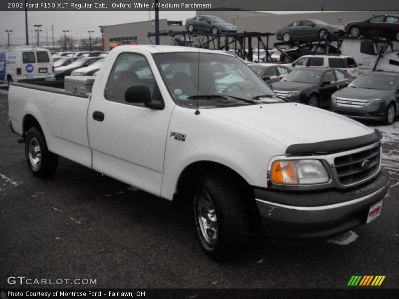 Oxford White / Medium Parchment 2002 Ford F150 XLT Regular Cab