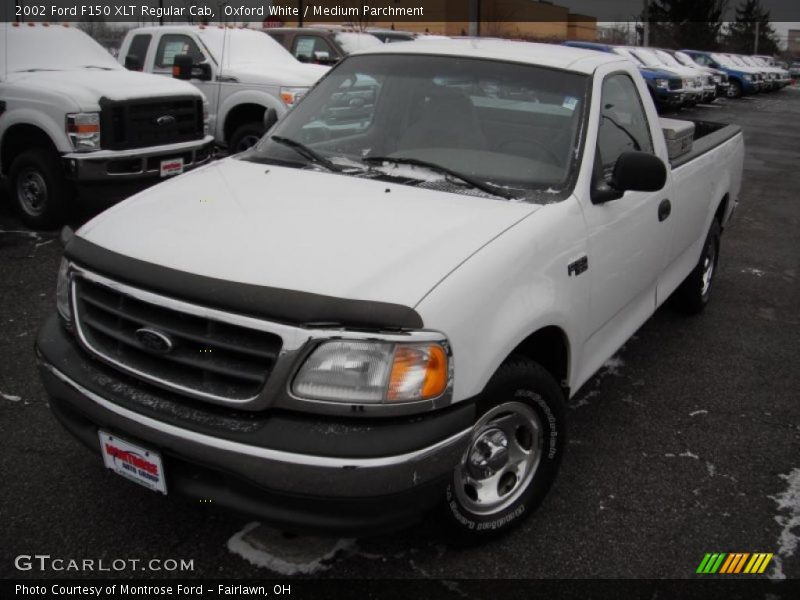 Oxford White / Medium Parchment 2002 Ford F150 XLT Regular Cab