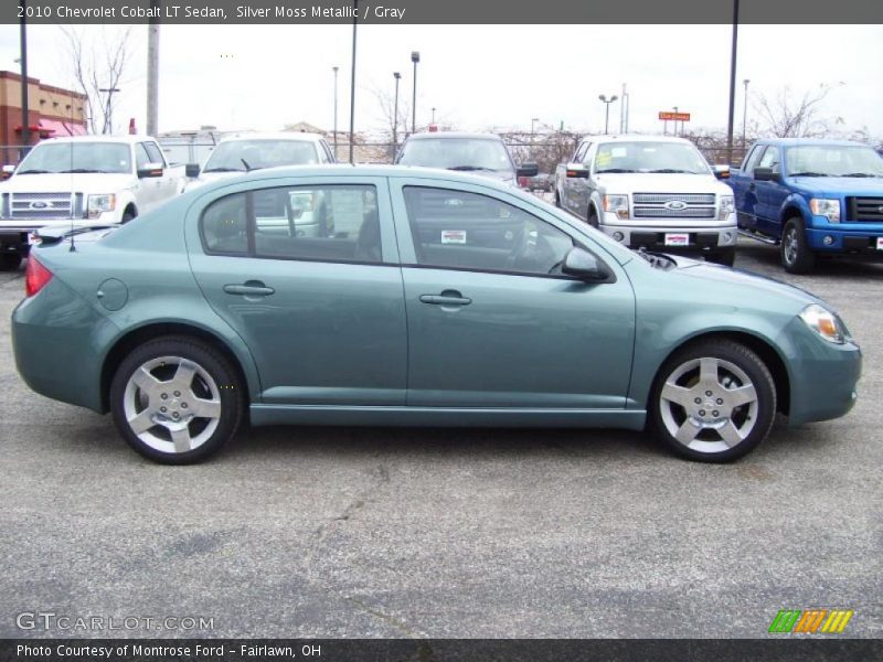 Silver Moss Metallic / Gray 2010 Chevrolet Cobalt LT Sedan