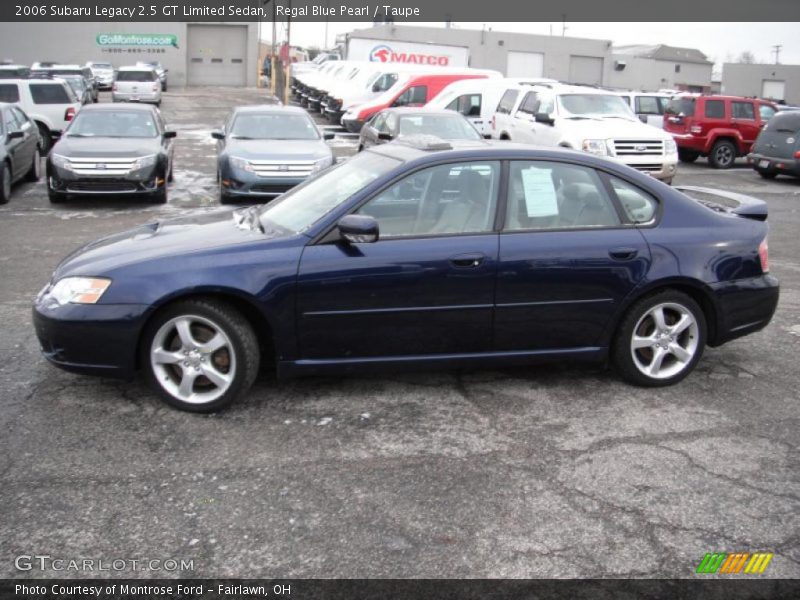 Regal Blue Pearl / Taupe 2006 Subaru Legacy 2.5 GT Limited Sedan