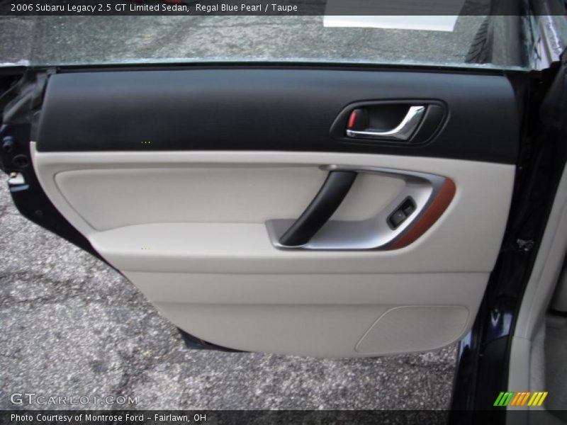 Door Panel of 2006 Legacy 2.5 GT Limited Sedan