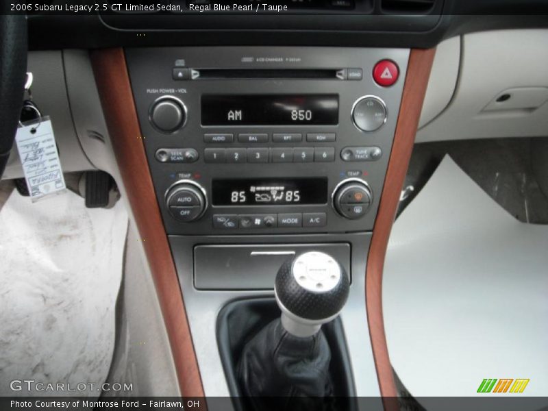 Regal Blue Pearl / Taupe 2006 Subaru Legacy 2.5 GT Limited Sedan